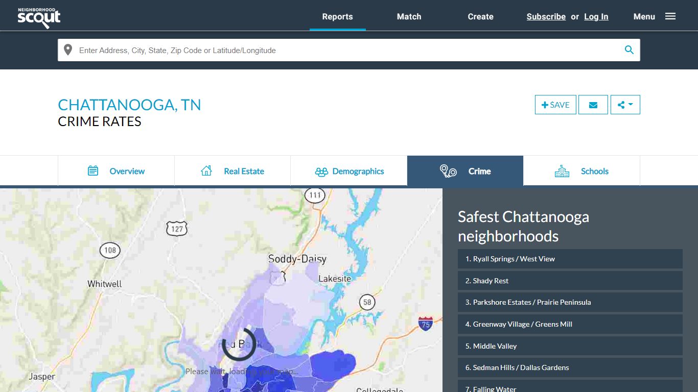 Chattanooga Crime Rates and Statistics - NeighborhoodScout